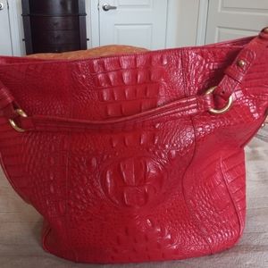 Brahmin Melbourne Red Handbag